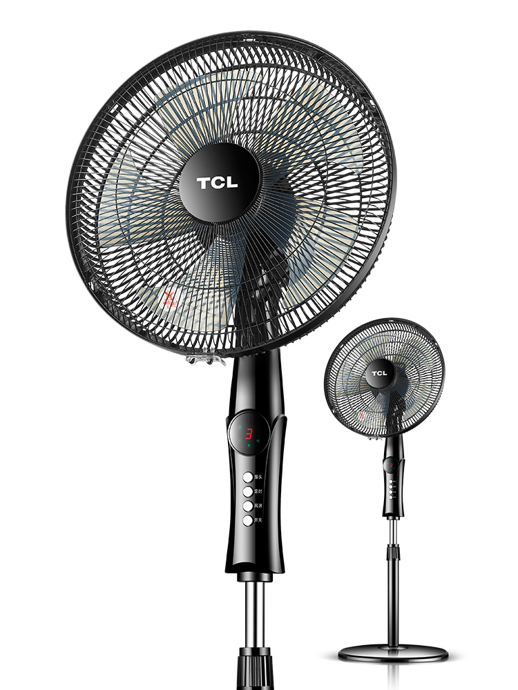tcl电风扇落地扇家用静音摇头机械定时台式立式宿舍节能工业电扇
